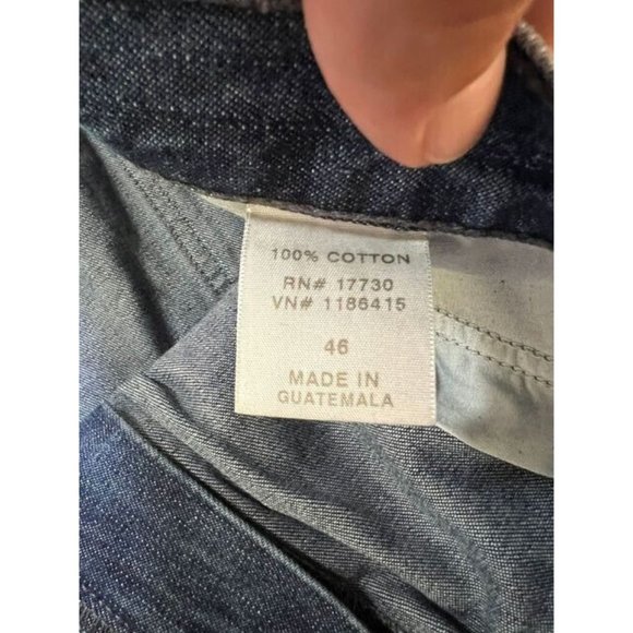 Cherokee Shorts Mens 46 Blue Denim Zip Pocketed Belted Button Men. - Picture 4 of 10